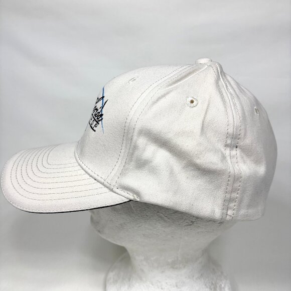 Simms Fishing Ole Florida Fly Shop Beige Embroidered Sandwich Bill Cap Hat OSFM - Picture 3 of 7